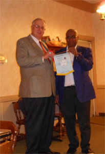 VP Wayne Madden and Lion Billy Jones